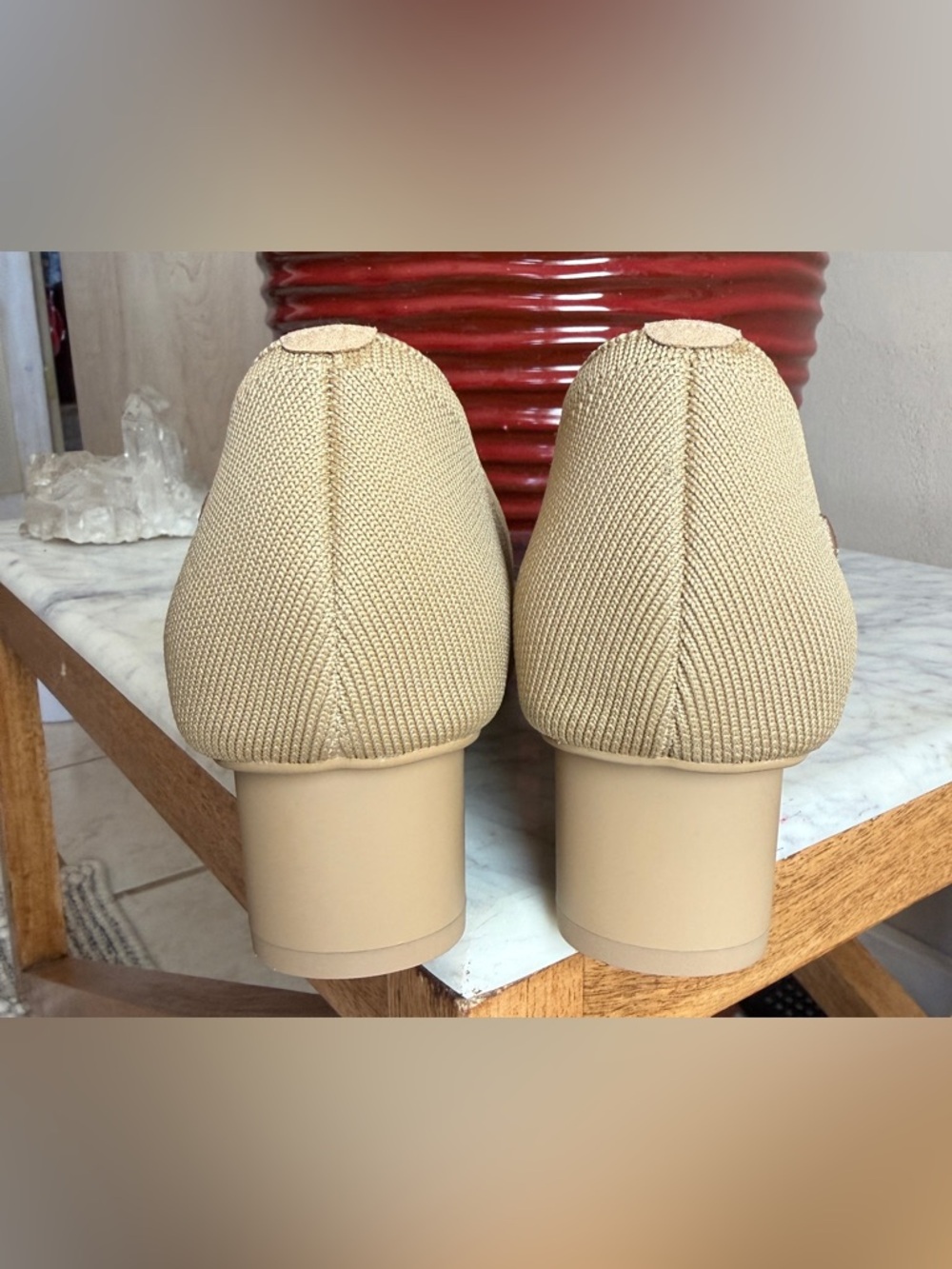 VIVAIA Chunky Heels Tracy Pro Pointed Tan
Women's EU 39.5 US 8.5 New - Picture 10 of 13